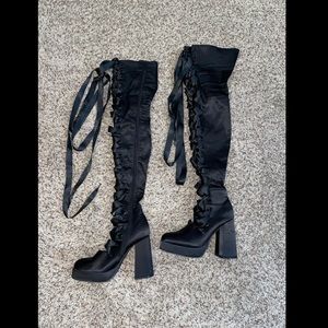 Sugar Thrillz Luna Dollhouse Diva Thigh High Boots